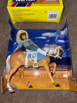 Breyer Horse LIttle Debbie Pony & Rider Set Palomino Pony Ginger Special Edition