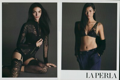 LA PERLA Lingerie Magazine Print Ad Advert Bra Hosiery Underwear