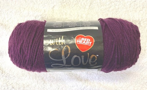 New Red Heart 7 ounce Skeins Yarn Many Color Choices Blue Yellow Purple Etc - Picture 18 of 80