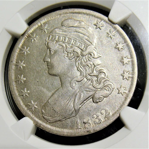1832 50C Small Letters, O-114, AU Details Improperly Cleaned NGC.