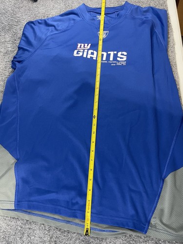 Reebok New York Giants Long Sleeve Training Shirt XL Performance NFL Football - Picture 9 of 10