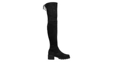 New! STUART WEITZMAN Flannery Suede Over The Knee Boots Black Size 8 M S2771 x