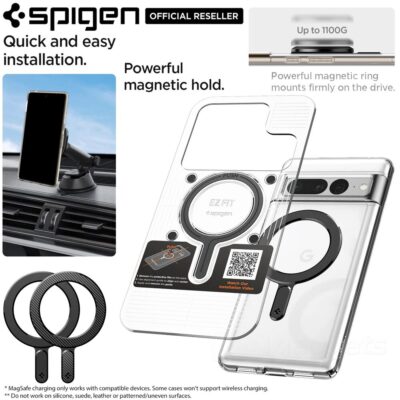 For Universal iPhone Galaxy SPIGEN Magnetic Ring Plate MagSafe
