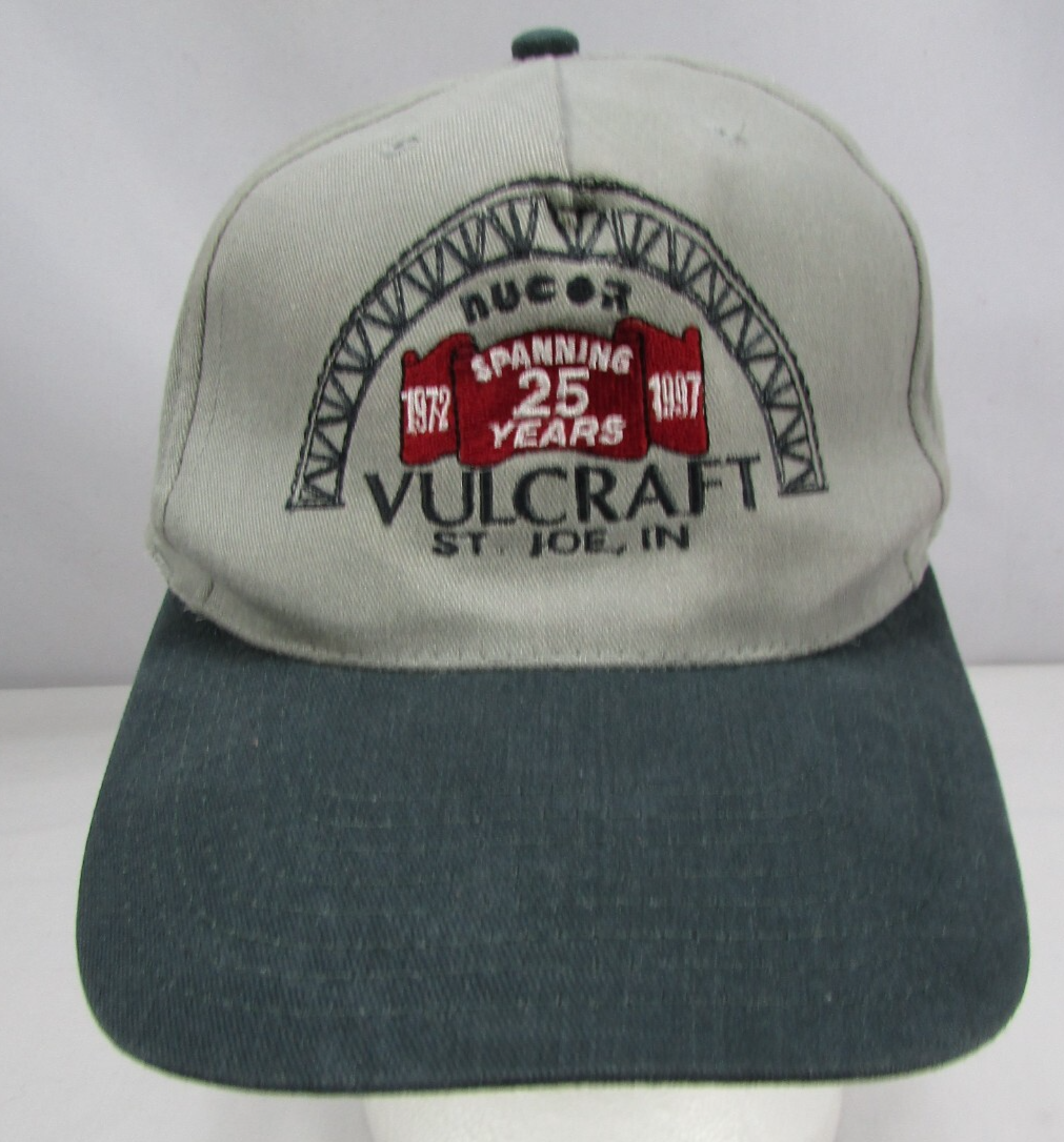 Nucor Vulcraft St. Joe In Gray Baseball Hat Cap Adjustable