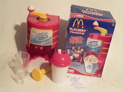 McDonald's McFlurry Maker VTG 2003 Spin Master Icecream Desert Set Complete *GUC