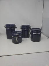 OGGI 4pc Canister Set Cobalt Blue