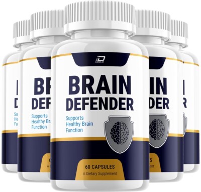 (5 Pack) Brain Defender Supplement Capsules   BrainDefender All Natural