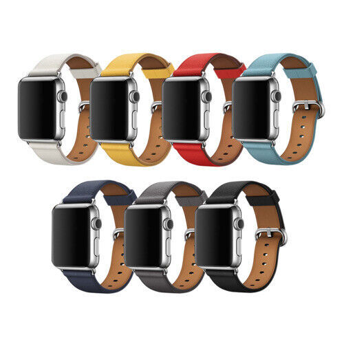 Lederarmband Band für Apple Watch iWatch Serie 8 7 6 5 4 3 SE2 38/40/42/44 mm - Bild 4 von 25