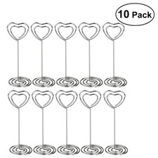 10PCS Heart Holder Memo Wedding Memo Holder Note Clip for Wedding Party
