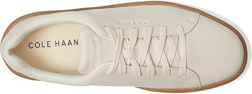 Cole Haan Men's Traveller Leather Low Top Sneakers Ivory /Gum C39375 Brand New - Picture 2 of 6