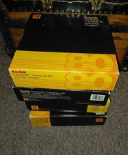 (4) Vintage Kodak Carousel  Slide Projector  Trays In  Original Box 80 And 140