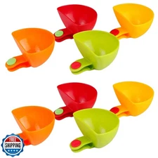 Guyuyii 8-Pack Chip and Dip Serving Set – Kids Snack Time Cups for Dipping Sa