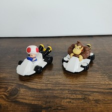 McDonald's Mario Kart 2014 Happy Meal Toys Toad Donkey Kong Lot Of 2