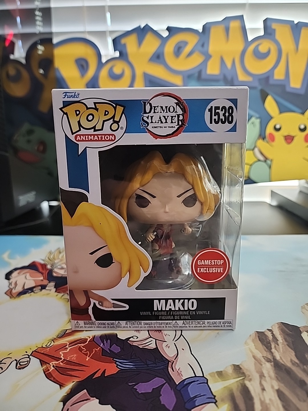 Figura Vinilo Funk Pop Demon Slayer Makio Gamestop Exclusivo #1538