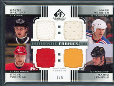 2011-12 SP Game Used AF Sevens Jerseys Gretzky/Lemieux/Yzerman/Sakic/Messier 1/6
