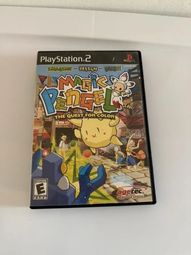 Magic Pengel: The Quest for Color PlayStation 2 CIB w/ Manual Tested Working