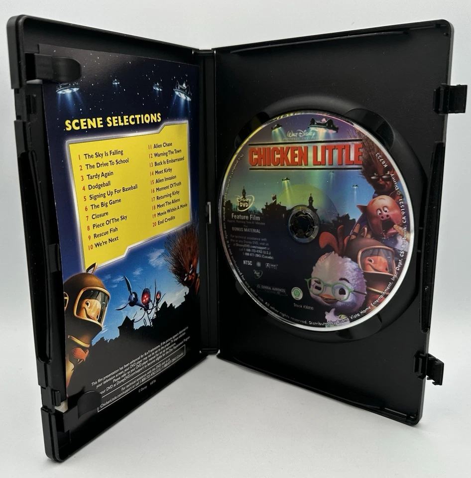 Chicken Little DVD Widescreen Walt Disney Pictures Animation-Games & Trivia 2006 - Image 3 of 3