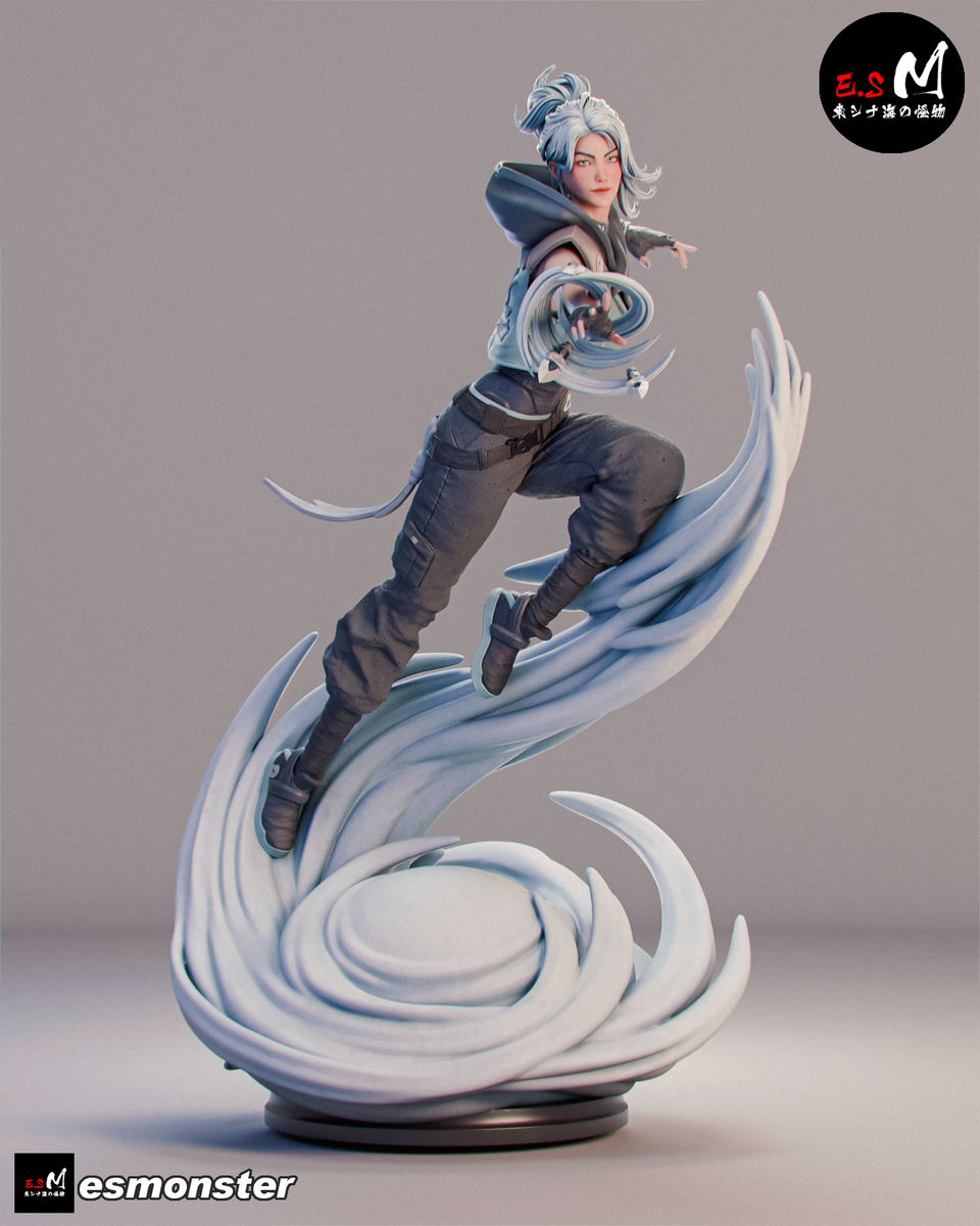 Jett (Valorant) Figure / Statue various sizes | eBay