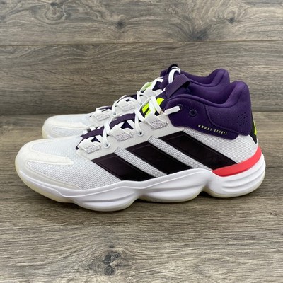 Adidas Courtstabil M Mens Size 10.5 White Purple New Indoor Sports Shoes JH5163