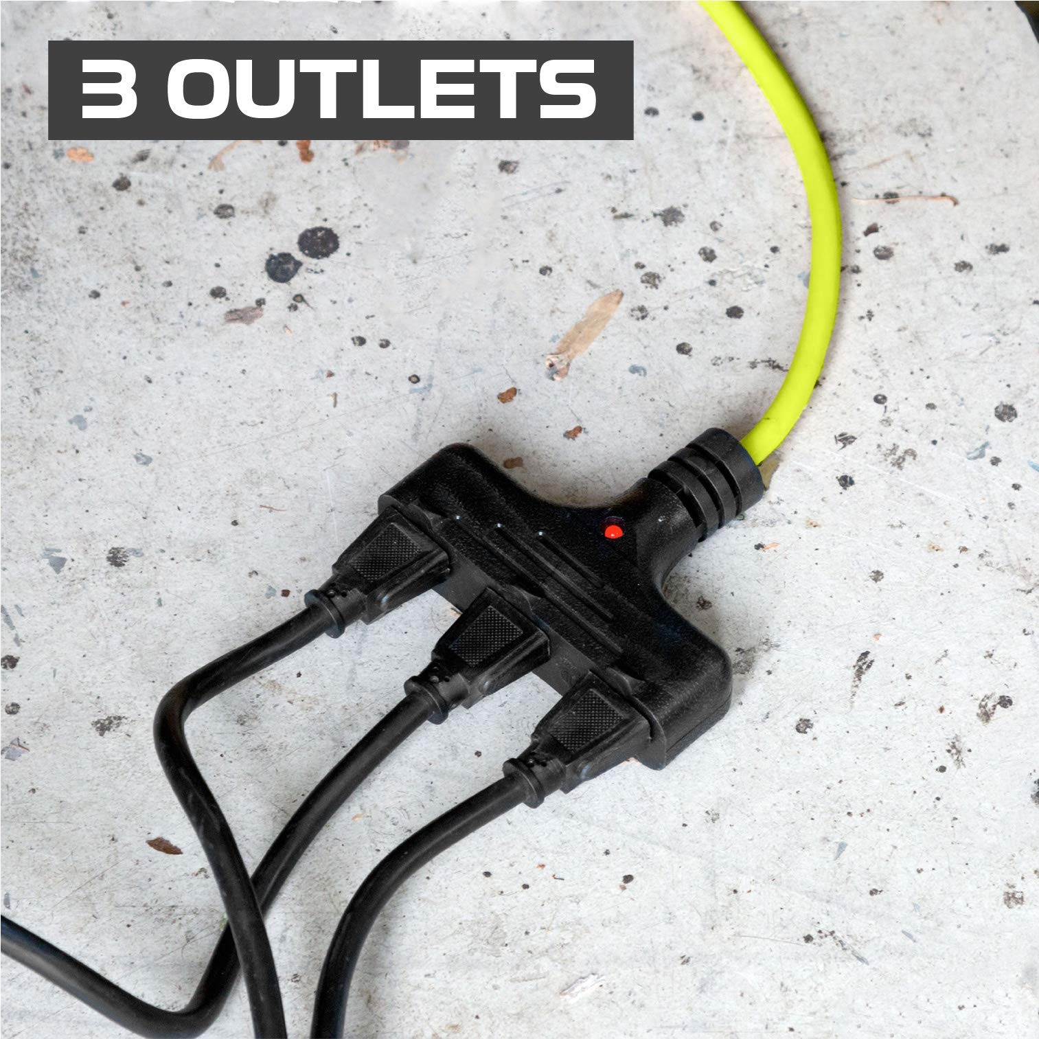 30Ft Retractable Extension Cord Reel with Breaker Switch