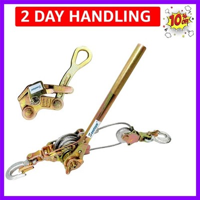Zipline Tensioning Kit, 2200lbs with Cable Grip Steel Wire Puller Tools& 2 Ho...