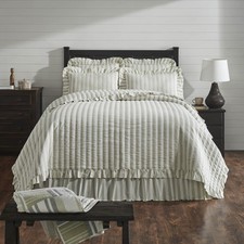 Farmhouse King Quilt Set White Finders Keepers Cotton VHC Brands