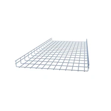 NavePoint Electro Zinc Plated Wire Mesh Cable Tray, 23.63"W x 1.97"D x 59.06"L