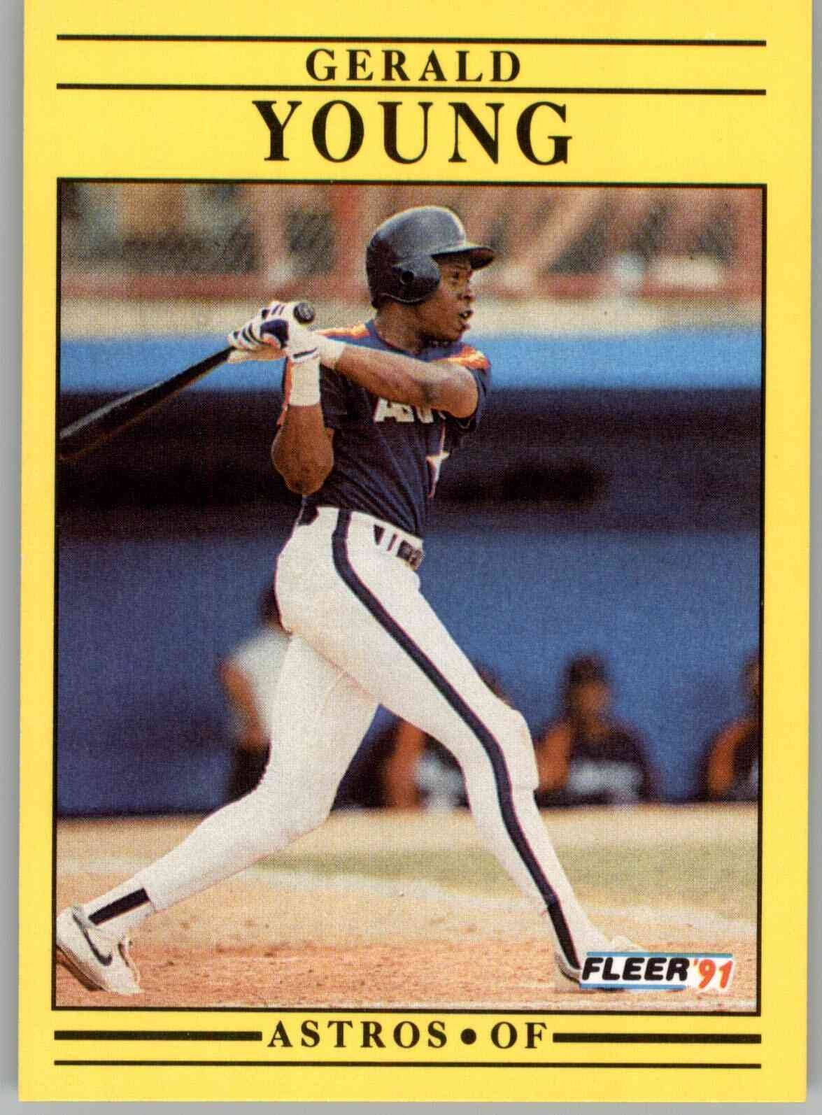 1991 Fleer 521 Gerald Young  EX Houston Astros