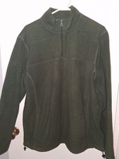 Men's Croft  Barrow Arctic Fleece 1/4 Quarter Zip Pullover Sweater Size Large