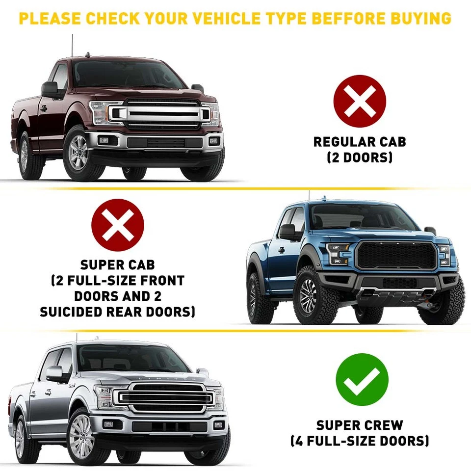 Kit de reparación de montaje de oruga techo corredizo derecho+derecho para Ford F150 2015-2020 2016 2017 Foto 3 de 4