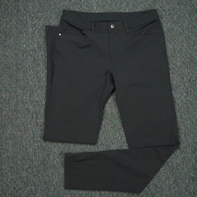 Lululemon Pants Mens 30x33 Black Slim Fit Stretch Trousers Active Warpstreme