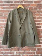 Margaret Howell Japan olive silk-cotton lightweight jacket. JP XL US/UK L 