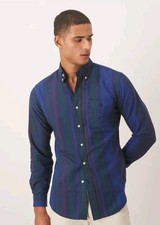    Medium Polo Ralph Lauren The Iconic Oxford Shirt Classic Fit Navy Blue