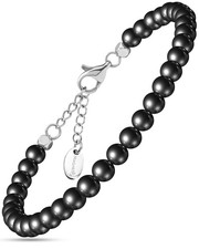 MagnetRX Hematite Magnetic Anklet 6mm Round Beads Black for Women and Men