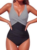 Smismivo Tummy Control Swimsuits for Women Slimming One Piece Bathing Suit