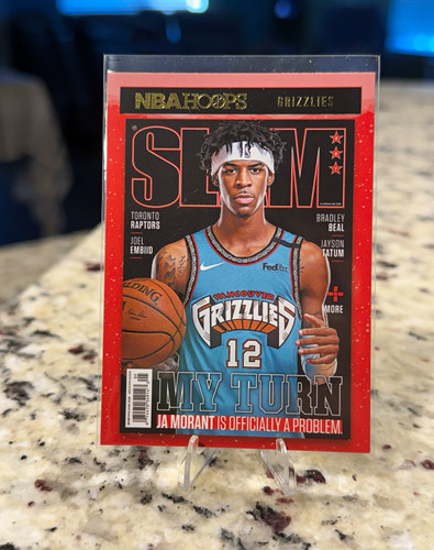 Panini 2020-21 NBA Hoops SLAM Ja Morant My Turn Insert #18 Memphis Grizzlies