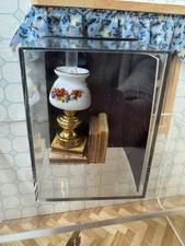 Germany Dollhouse Miniatures Reutter Porcelain Book & Lamp Set