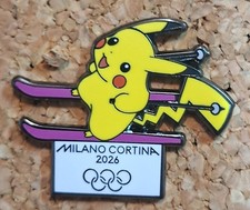 1 pin Milano Cortina 2026 Pikachu skiing Purple