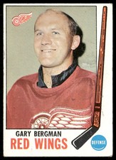 Gary Bergman 1969-70 Topps #58 Detroit Red Wings Good-VG Edge Wear