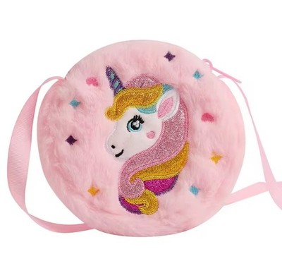 Mini Einhorn Plüsch Umhängetasche für Kinder süß klein Schultertasche Mädchen UK