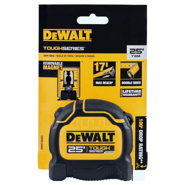 DEWALT ToughSeries 25ft. Tape Measure (DWHT36925S)