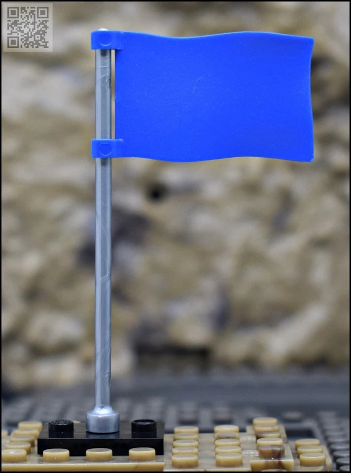 HALO MEGA BLOKS CONSTRUX BLUE TEAM DYH87 EMBLEM LOGO FLAG - Image 2 of 2