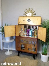 Mid Century Vintage Retro 50s 60s Home Cocktail Drinks Cabinet Bar
