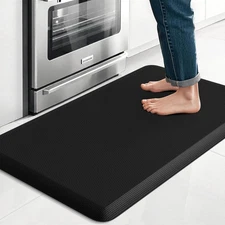 Kitchen Mat, Cushioned Thick Floor Comfort Mat, with Non-Slip Bottom, Water & St