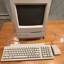 Apple Macintosh Classic M1420 Vintage Desktop Computer w/ Keyboard Mouse