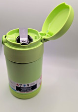 THERMOS FUNTAINER 16 Oz Stainless Steel Vacuum Insulated Food Jar w/spoon Neon G