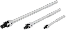 CRAFTSMAN 3-Piece Flex Handle Breaker Bar Set — 1/4", 3/8", 1/2" Drive Torque