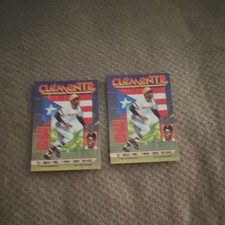 Donruss Hall of Fame Diamond King Roberto Clemente Puzzle Cards Lot of 2 1987