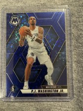 2024-25 Panini Mosaic PJ Washington Jr. #134 Fast Break Blue Mosaic Prizm /85