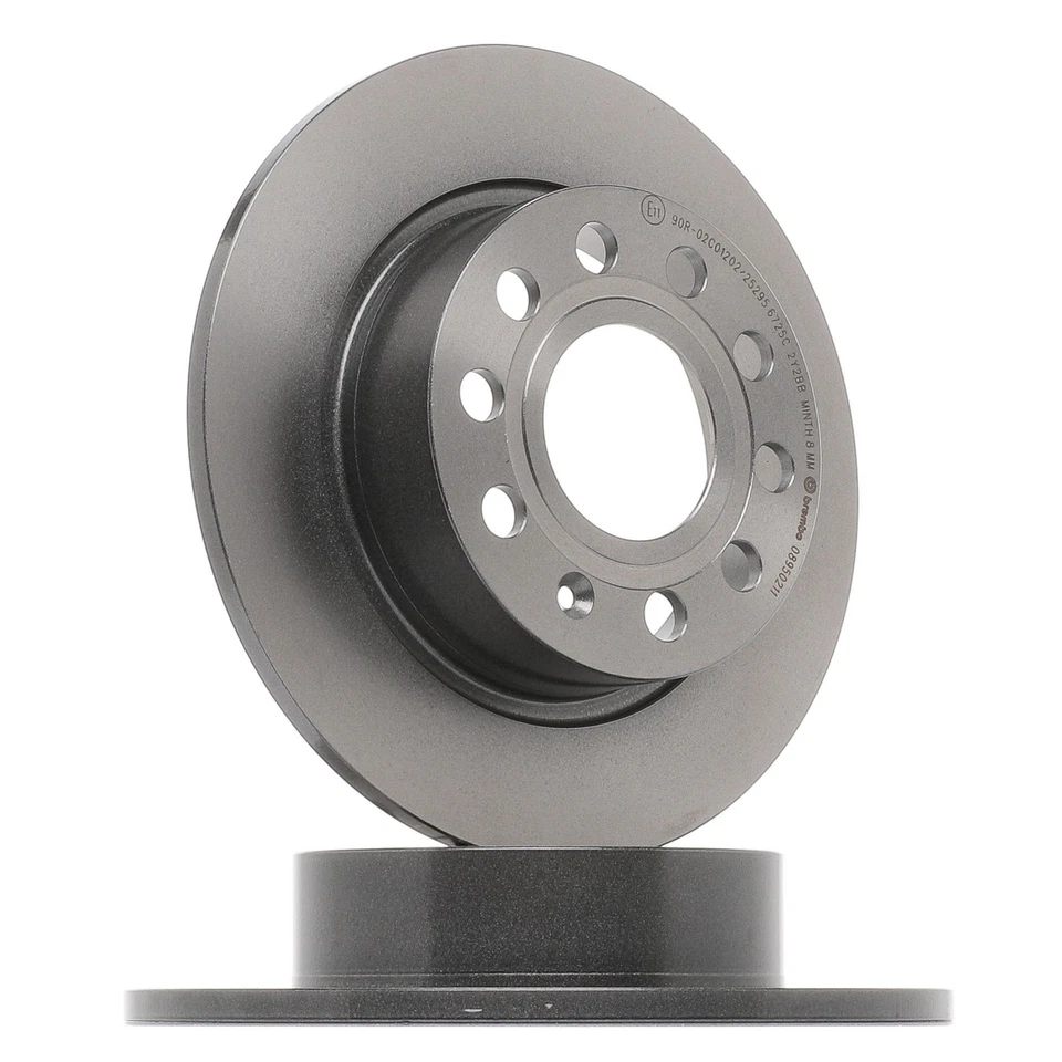 2x BREMBO Bremsscheiben Hinten für VW Golf V Schrägheck (1K1) GOLF VI (5K1)